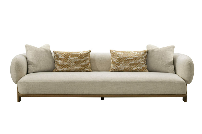 Chelsea Modern Beige Fabric 4 Seater Sofa