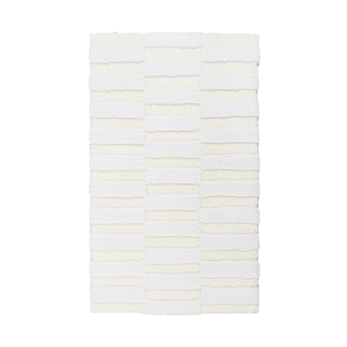 Clifton White Snow Luxury Bath Rug