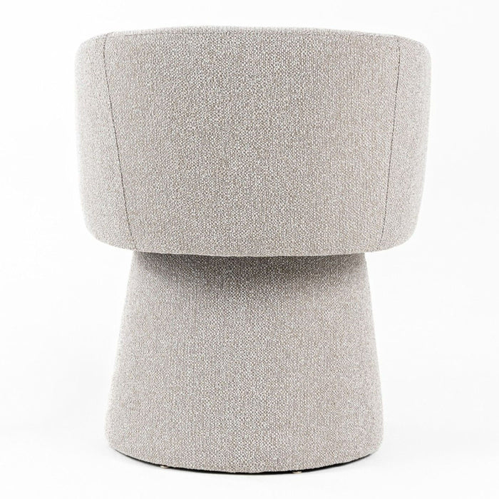 Martie Modern Light Grey Fabric Dining Chair