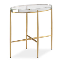 Alexandra Crystal & Gold Accent Table