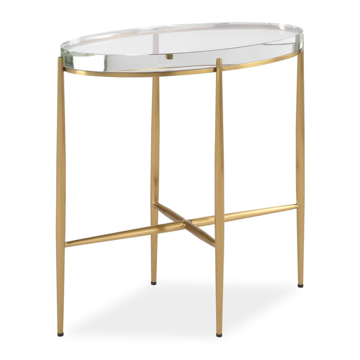 Alexandra Crystal & Gold Accent Table