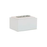 Reflect White & Silver Gemstone Box (2 Sizes Available)