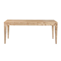 Ardia Honey Blonde Burl Dining Table