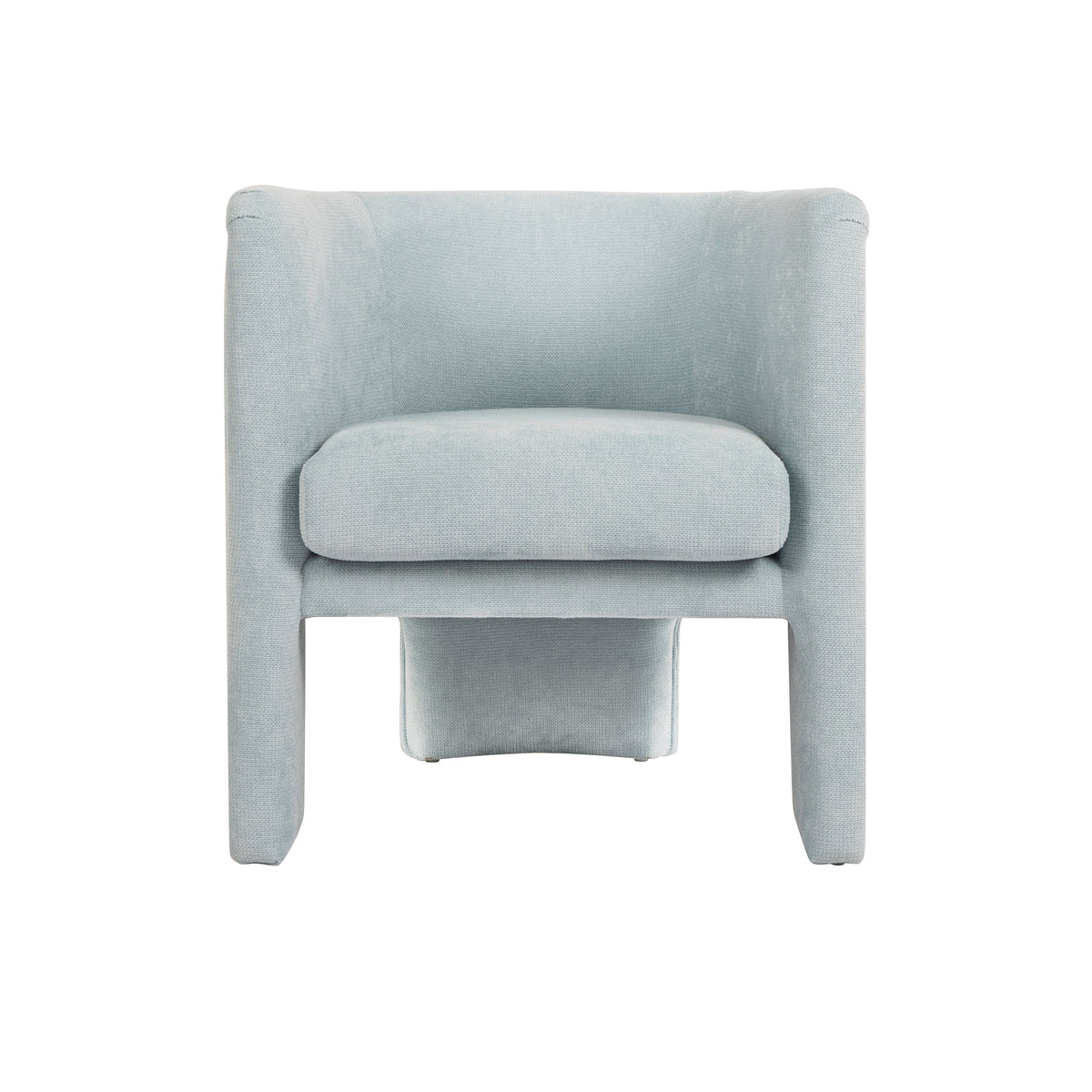 Georgina Chenille Light Blue Accent Chair