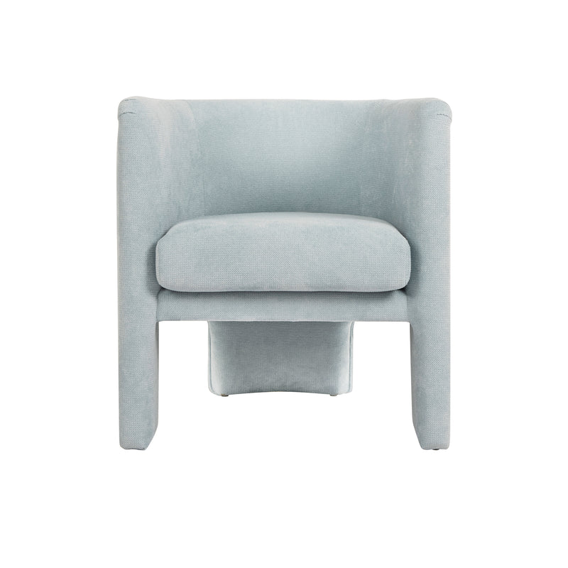Georgina Chenille Light Blue Accent Chair