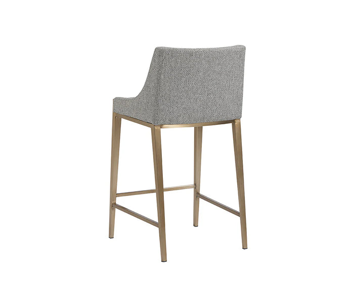 Dionne Pebble & Gold Counter Stool