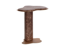 Isola Faux Marble Concrete Indoor Outdoor Accent Table