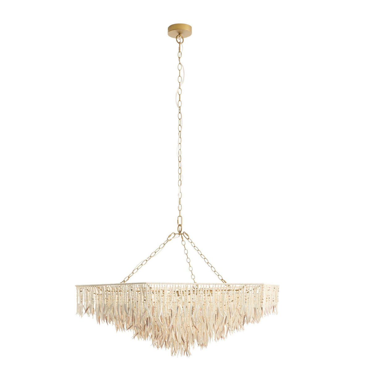 Josephine 44" Mother of Pearl Natural Large Chandelier
