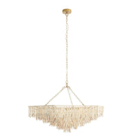 Josephine 44" Mother of Pearl Natural Large Chandelier