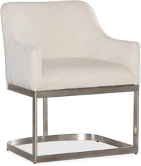 Reyeh Boucle Arm Chair With Metal Base