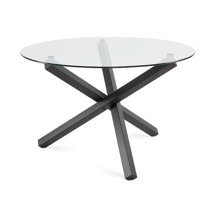 Rodeo 55" Round Black Dining Table