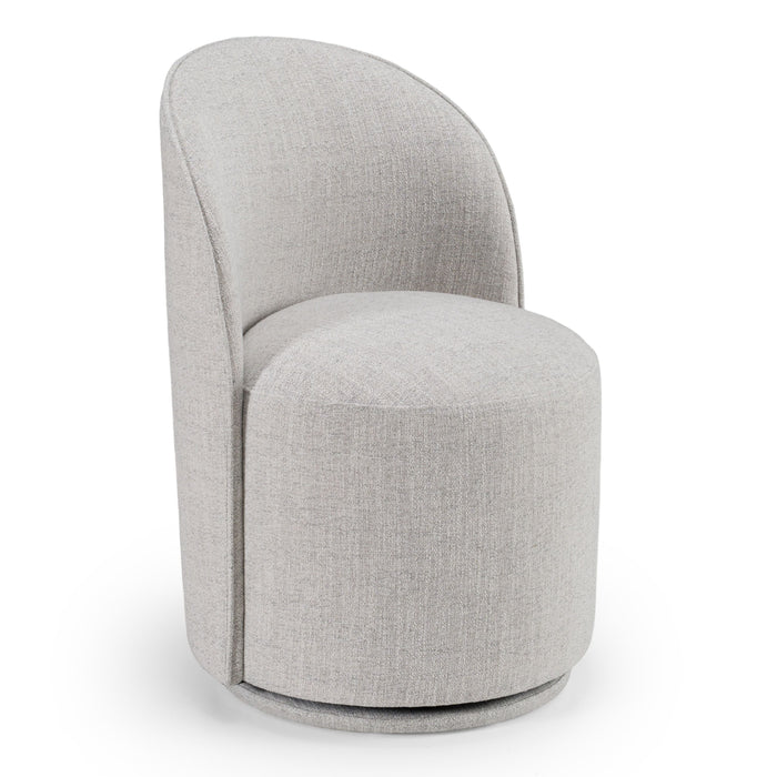 Bridget Modern Light Grey Swivel Dining Chair