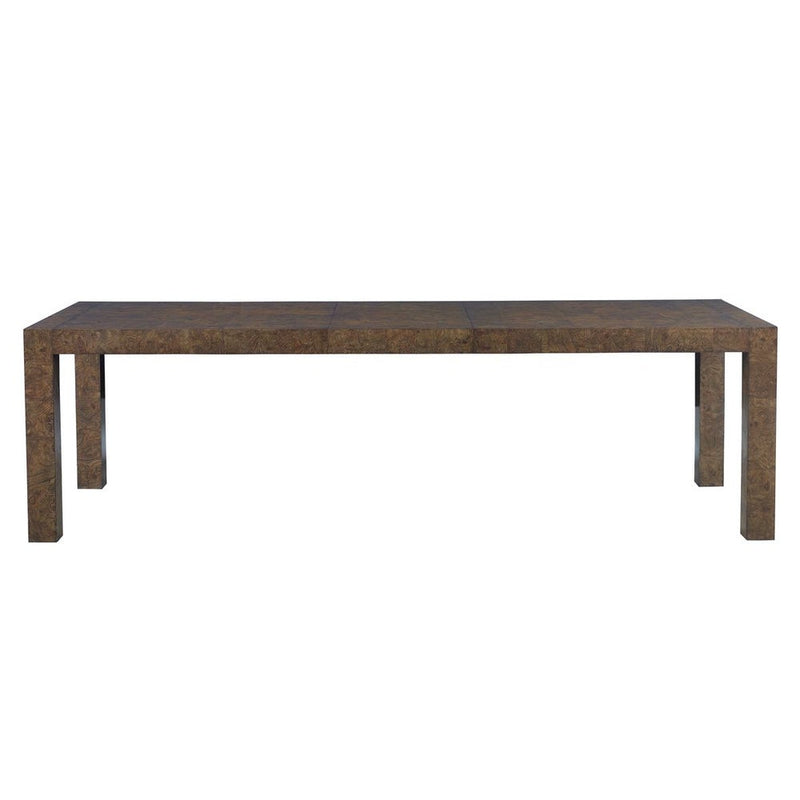 Walnut 84" Satin Laquer Extension Dining Table (With One 20" Leaf)