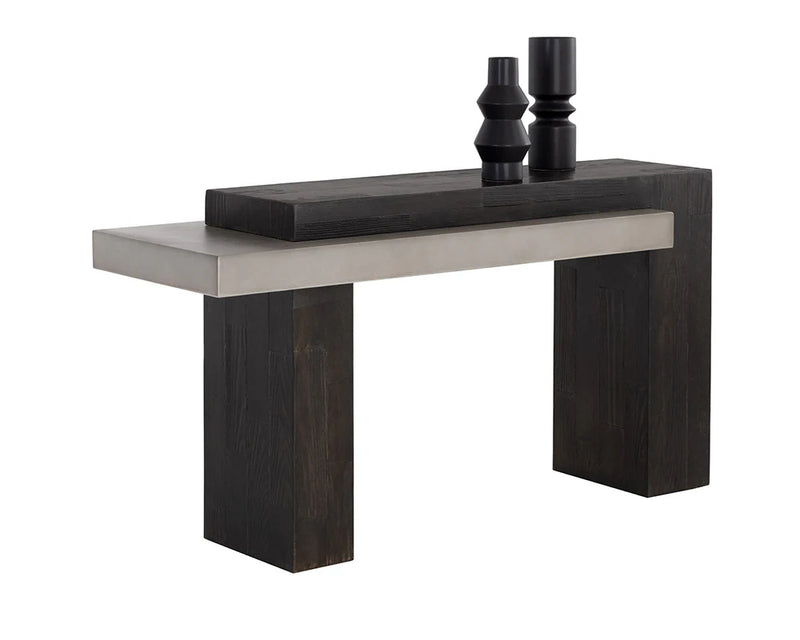 Herriott Brown & Grey Console Table