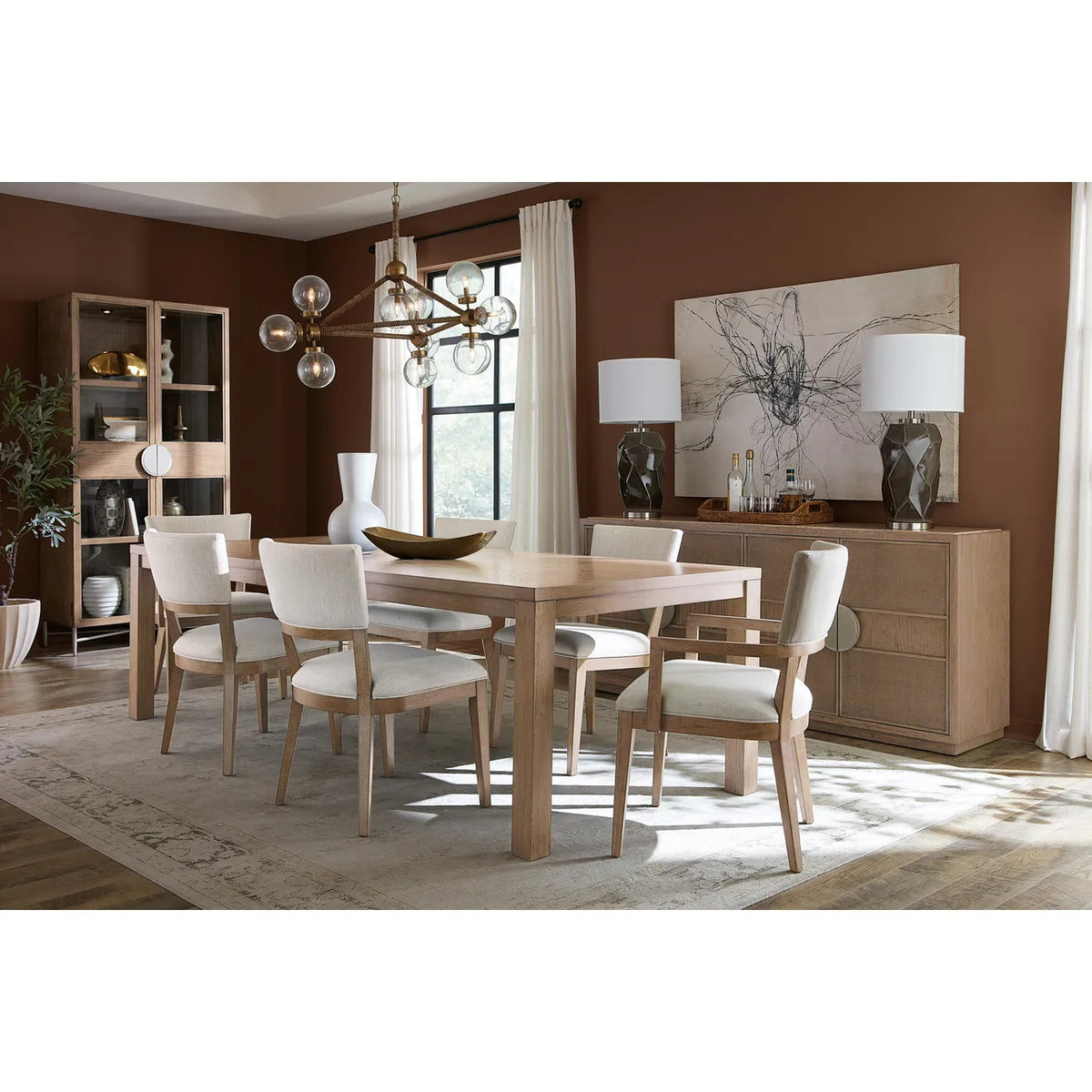 Magnus Light Earthen-toned Dining Chair