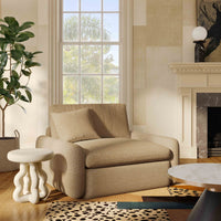Rachelle Tan Contract Grade Boucle Lounge Chair