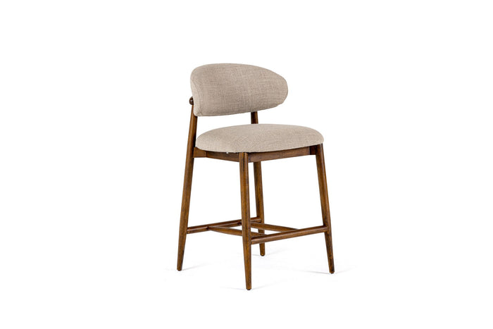 Danicca Modern Beige Linen Counter Stool