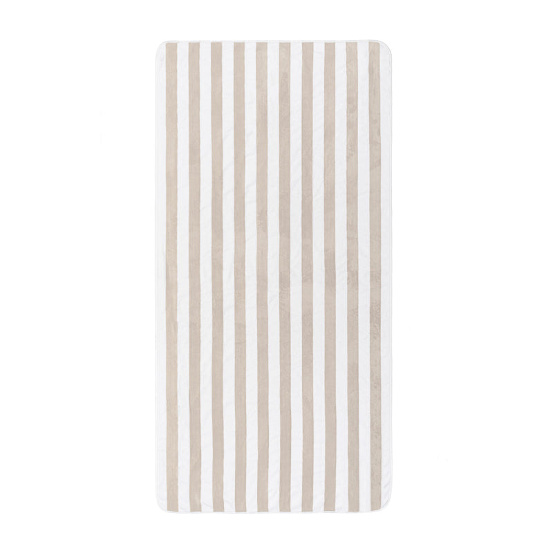 Aveiro Fog Striped 100% Egyptian Cotton Luxury Beach Towel