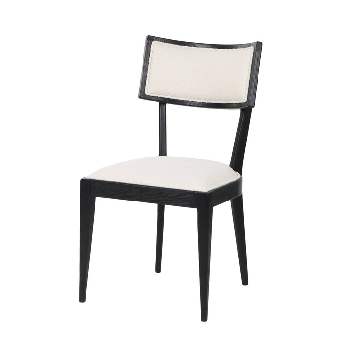 Noa White & Black Dining Chair