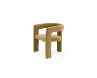 Ferah Modern Tan Fabric Dining Chair