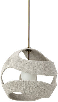 Corsica White & Gold Pendant (3 Sizes Abvailable)