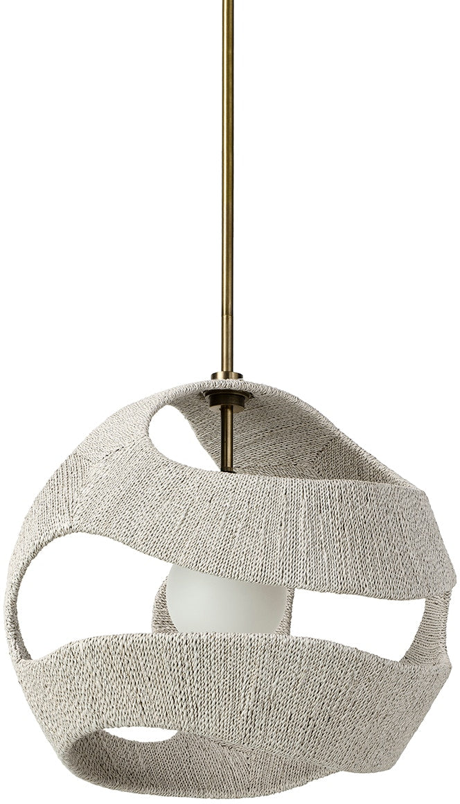 Corsica White & Gold Pendant (3 Sizes Abvailable)