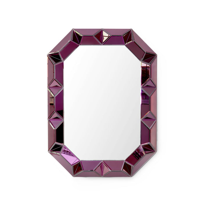 Roman Modern Purple Glass Mirror