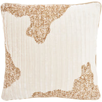 Juni Ivory & Gold Throw Pillow (2 Sizes Available)