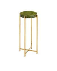 Sienna Green & Brass Martini Table