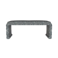 Malia Classic/Modern Large Freeport Navy Custom Upholstered Bench