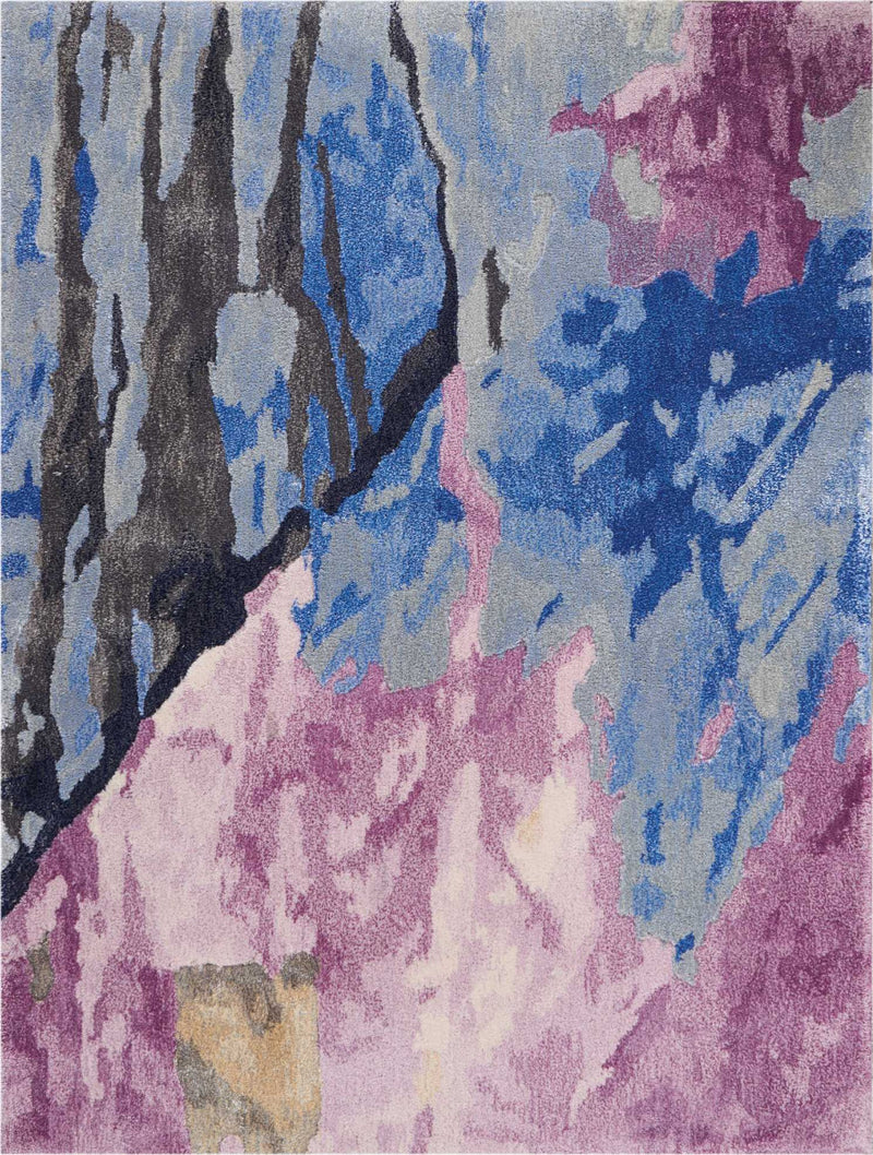 Vivid Grey/Multicolour Area Rug