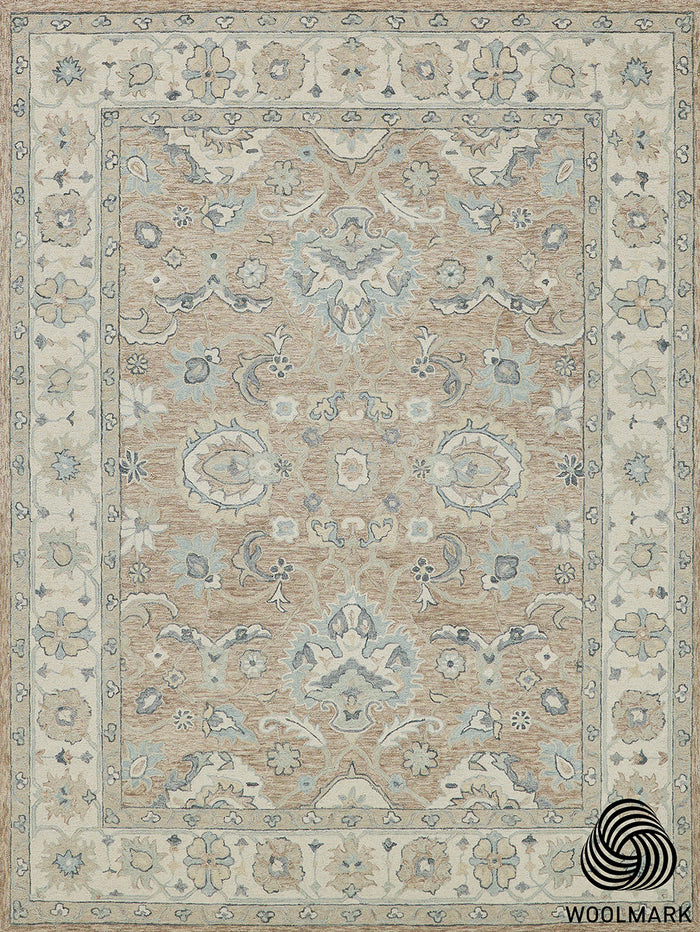 Nell Light Brown/Ivory  Luxury Area Rug
