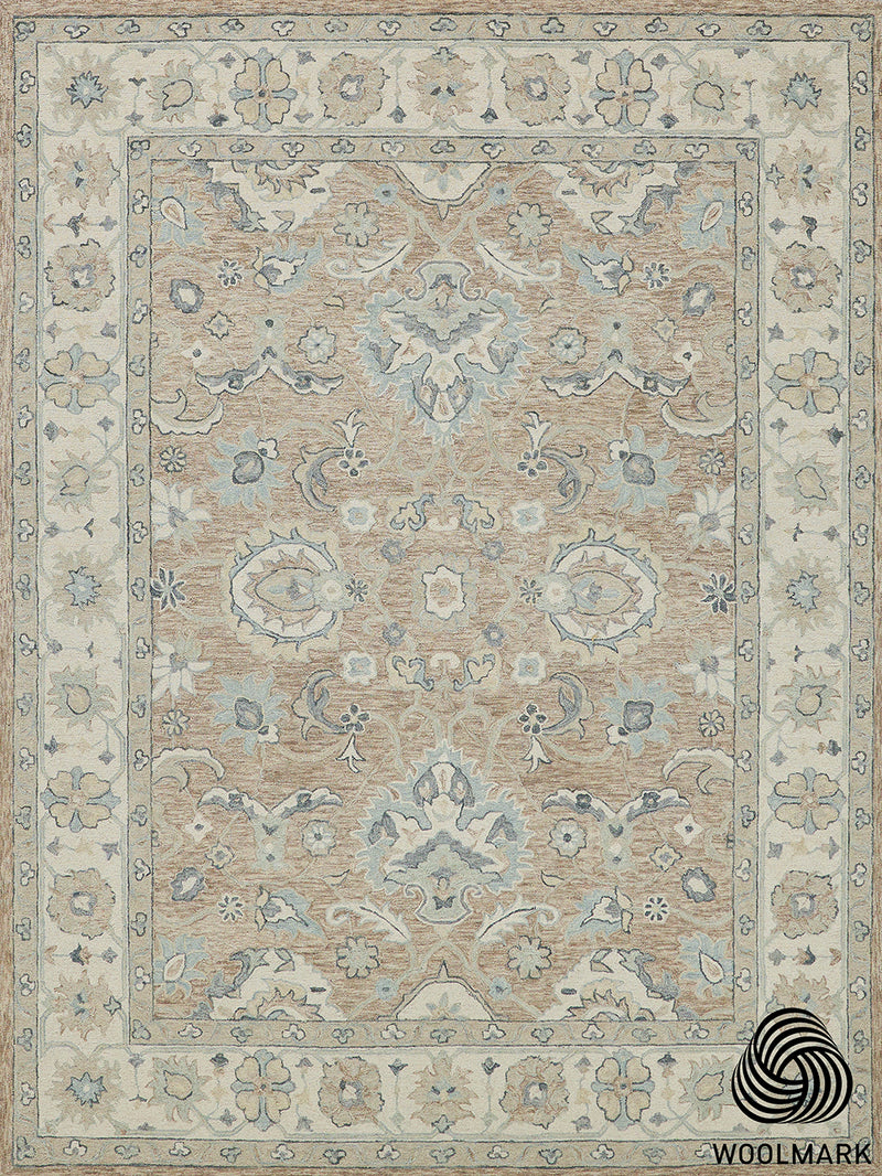 Nell Light Brown/Ivory  Luxury Area Rug
