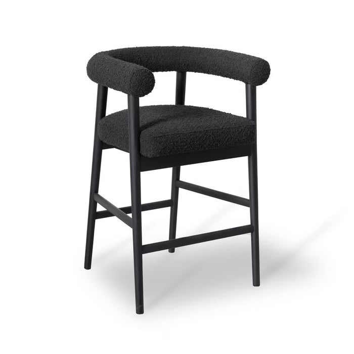 Spara Black Performance Boucle Counter Stool