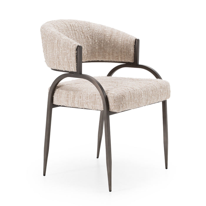 Claire Modern Beige Fabric Dining Chair
