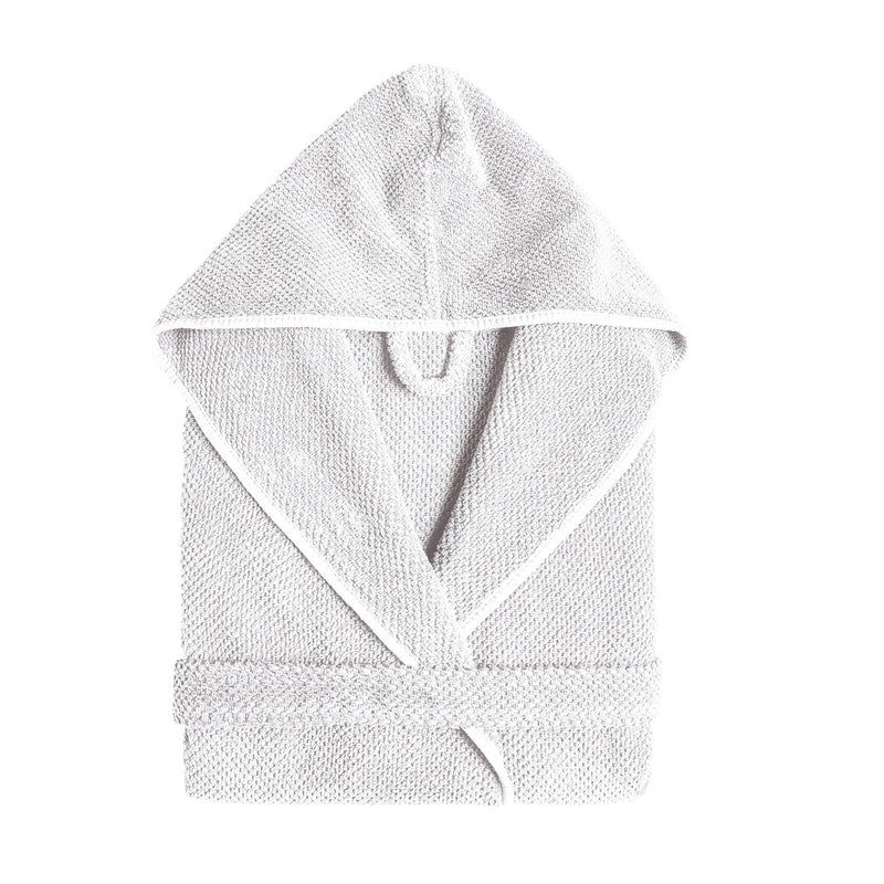 Bee Waffle White Luxury Bath Robe