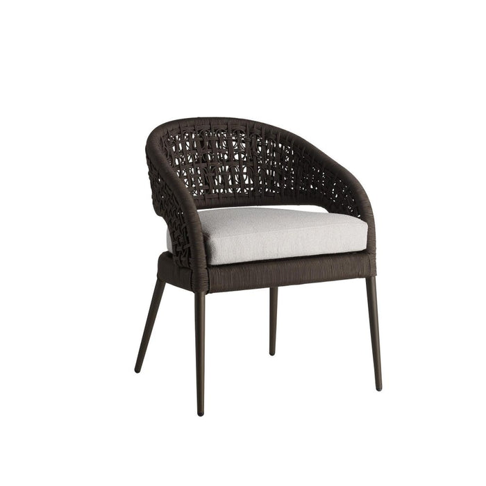 Juri Outdoor Charcoal Brown Dining Chair
