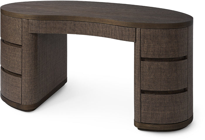 Hawthorne Brown Grasscloth Desk