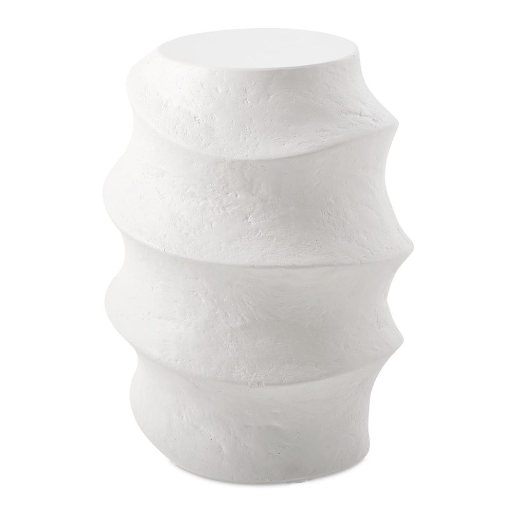 Verah White Indoor-Outdoor Accent Table