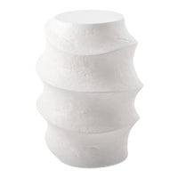 Verah White Indoor-Outdoor Accent Table