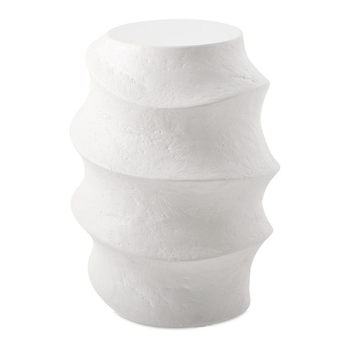 Verah White Indoor-Outdoor Accent Table