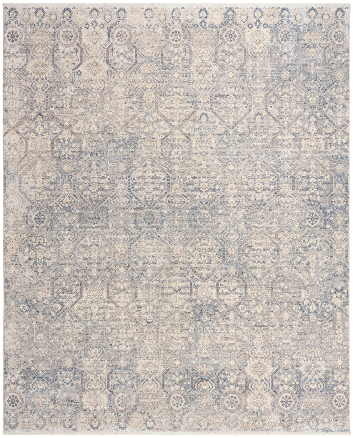 Delphine Blue Plush Area Rug