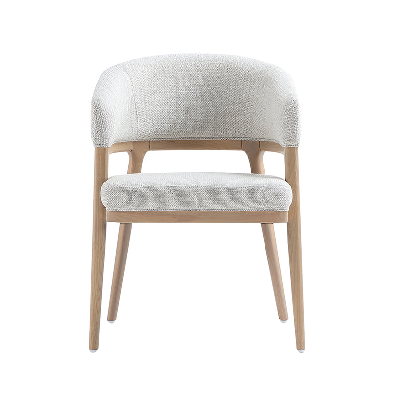 Cosette Grey Linen Dining Chair