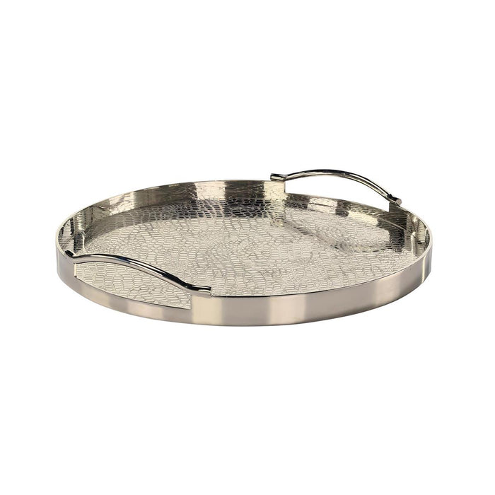 Viper Round Silver Tray (2 Sizes Available)