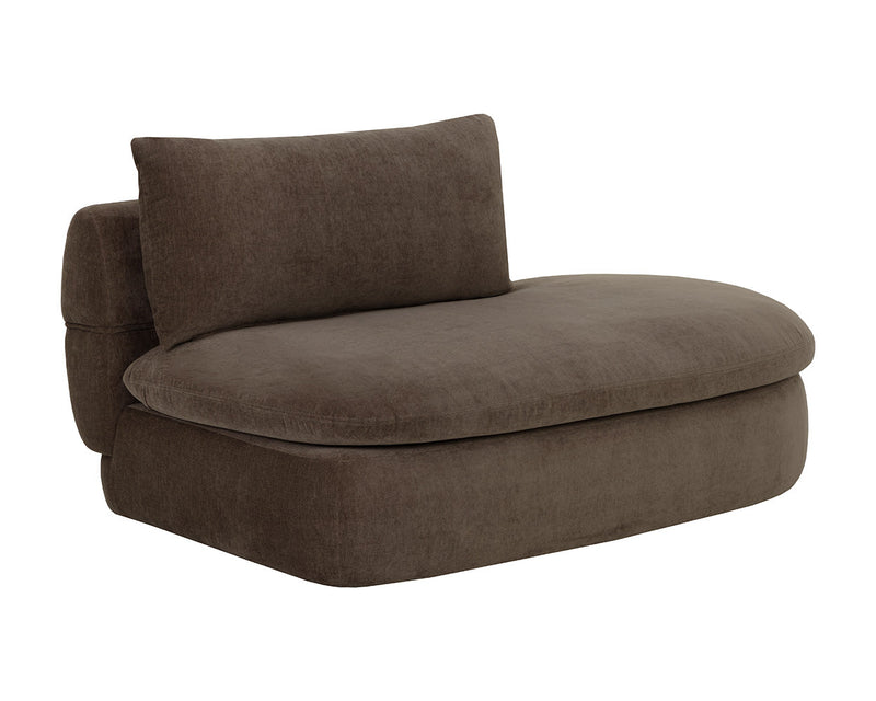 Oressa Brown Modular Right Chaise