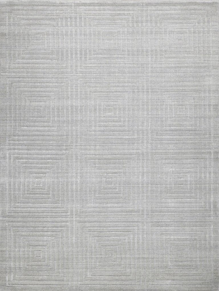 Cleo Modern Patterned Light Silver Area Rug - Elegance Collection