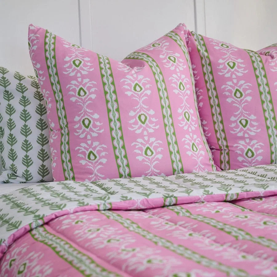 Savannah Reversable Pink Twin Comforter Set (3 Piece Set)