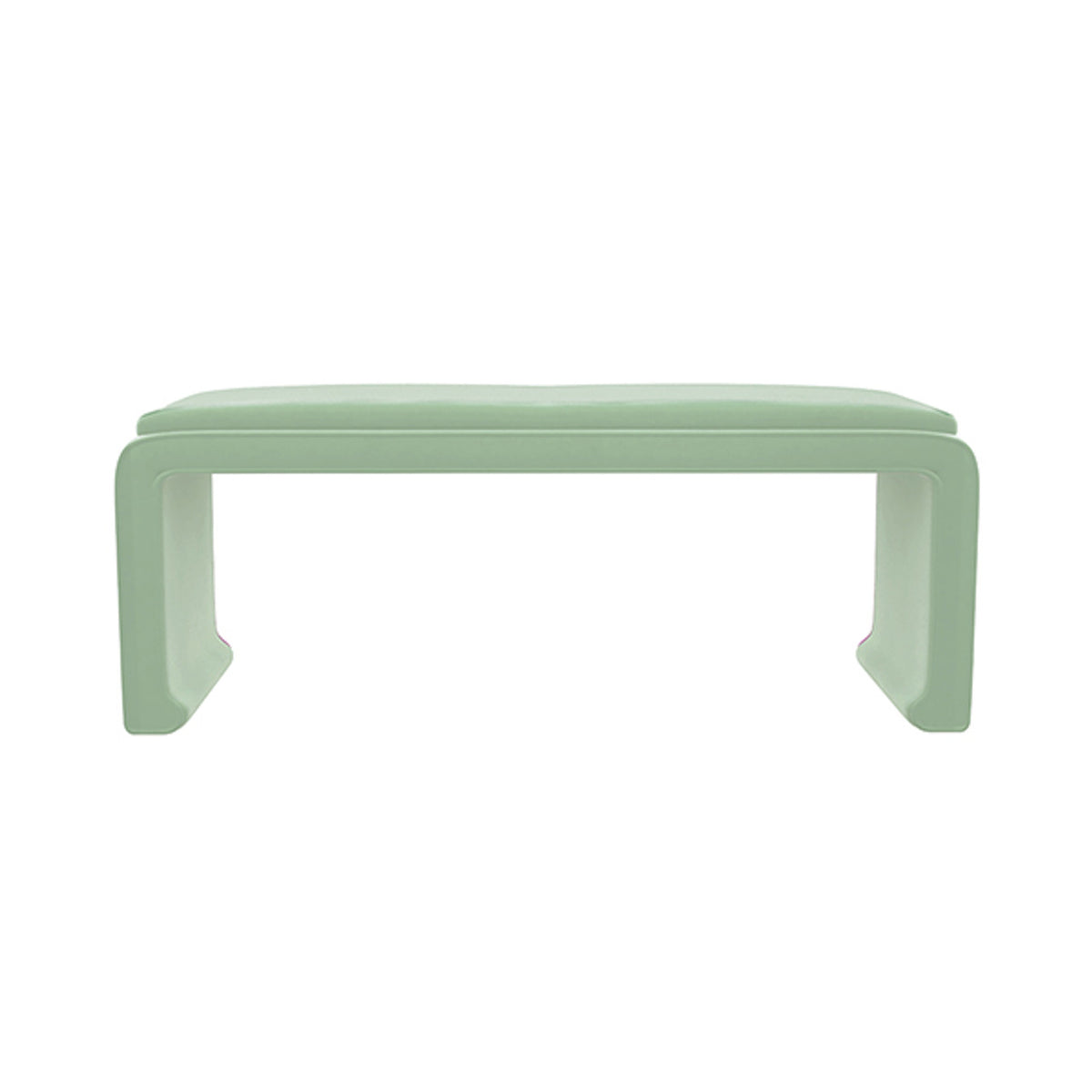 Malia Classic/Modern Large Sage Green Custom Upholstered Bench