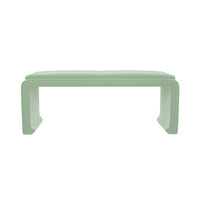 Malia Classic/Modern Large Sage Green Custom Upholstered Bench