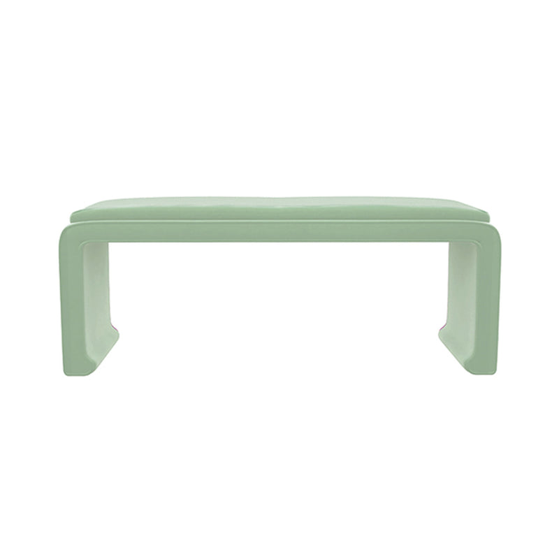 Malia Classic/Modern Large Sage Green Custom Upholstered Bench